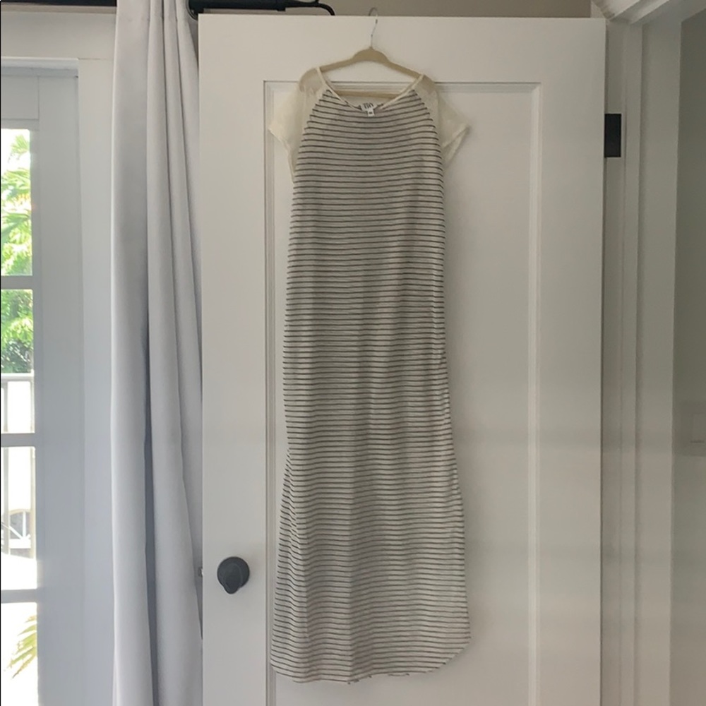 Black and white with lace detail cover-up